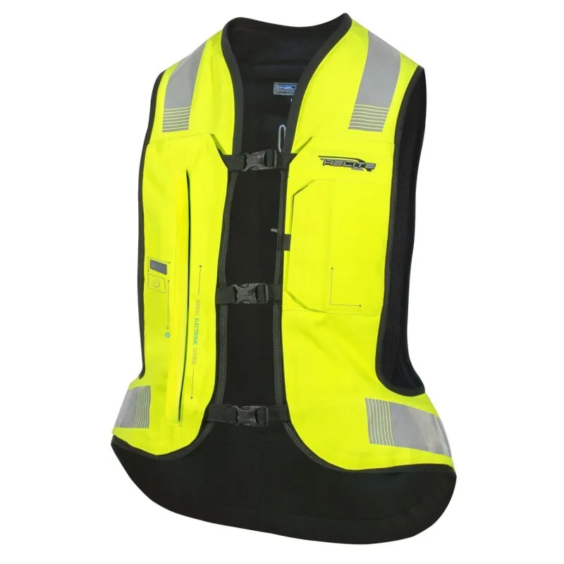 Helite E-Turtle 2.0 elektronische Airbag-Weste neongelb